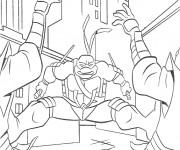 Coloriage Tortue Ninja imbattable