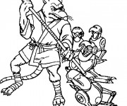 Coloriage Tortue Ninja Le Rat Splinter