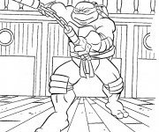 Coloriage Tortue Ninja pour Enfants