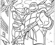 Coloriage Tortue Ninja Teenage Mutant