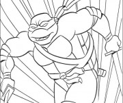 Coloriage Tortue Ninja tr&egrave;s rapide