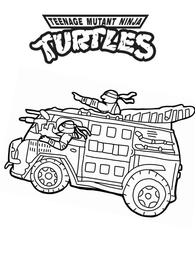 Coloriage Tortues Ninjas Donatello Dessin Tortue Ninja à imprimer