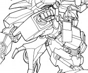 Coloriage La Bataille des Transformers