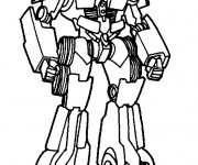 Coloriage Portrait d'un Transformers