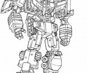 Coloriage Robot Transformers en couleur