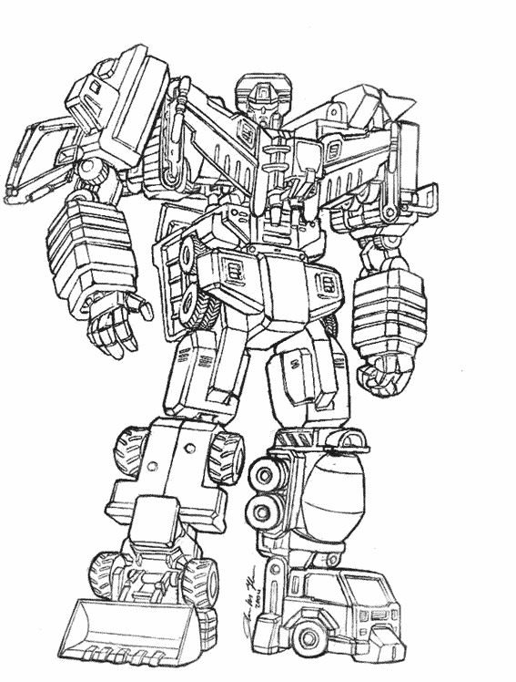 Coloriage Robot Transformers En Couleur Dessin Gratuit à