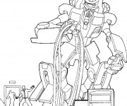 Coloriage Scène du Film Transformers
