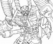 Coloriage et dessins gratuit Transformers à découper à imprimer