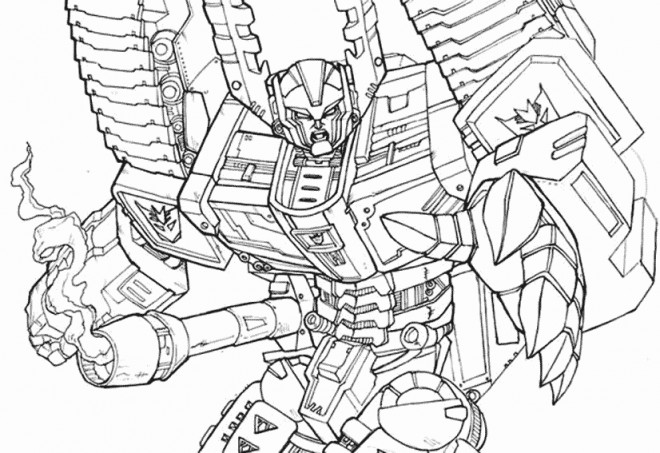 Coloriage Transformers à Découper Dessin Gratuit à Imprimer