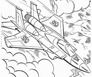 Coloriage Transformers Avion