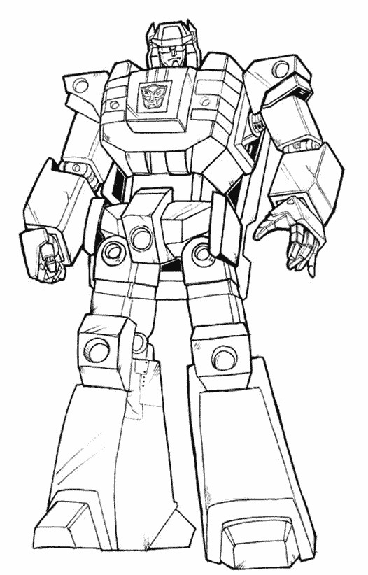 Coloriage Transformers Bumblebee dessin gratuit à imprimer