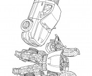 Coloriage Transformers Camionnette