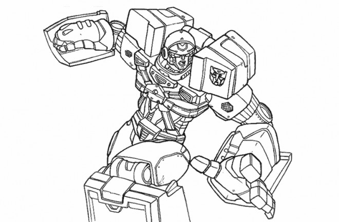 Coloriage et dessins gratuits Transformers Ironhide à imprimer