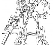 Coloriage et dessins gratuit Transformers Mégatron à imprimer
