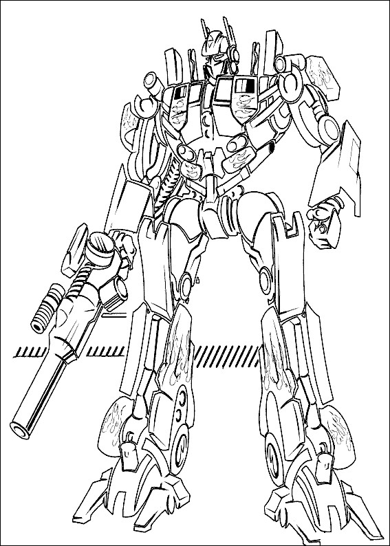 Coloriage Transformers gratuit à imprimer