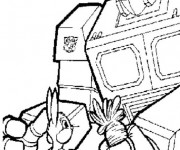 Coloriage Transformers Optimus Prime aux enfants