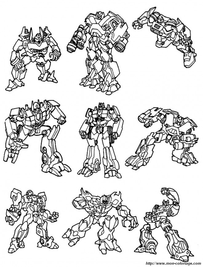 Coloriage Transformers Personnages dessin gratuit à imprimer