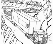 Coloriage Transformers Voitures