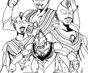 Coloriage et dessins gratuit Ultraman Légendaire à imprimer