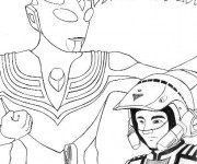 Coloriage Ultraman Série Japonaise