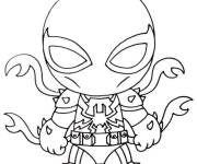 Coloriage Agent Venom en chibi