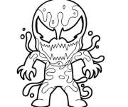 Coloriage et dessins gratuit Chibi Venom &agrave; colori à imprimer