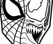 Coloriage Demi Venom Spiderman