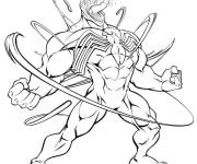 Coloriage L'attaque impitoyable de Venom
