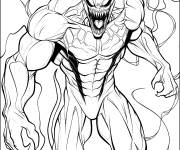 Coloriage L'effrayant m&eacute;chant Venom