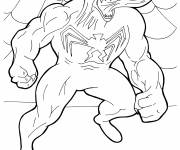 Coloriage Le fou superh&eacute;ros Venom