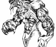 Coloriage Le puissant Venom style animation