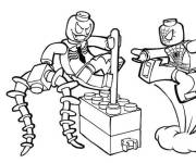 Coloriage et dessins gratuit Lego Venom et Spiderman à imprimer