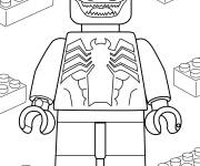 Coloriage Lego Venom personnage de Marvel