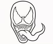 Coloriage Masque de Venom facile
