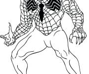 Coloriage Portrait de Venom