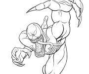 Coloriage Sc&egrave;ne de l'attaque de Venom