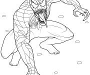 Coloriage Spider-Man dans le r&ocirc;le de Venom