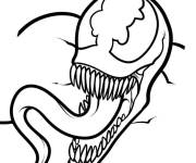 Coloriage et dessins gratuit T&ecirc;te de Venom &agrave; colorier à imprimer