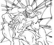 Coloriage Toile de Venom