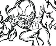 Coloriage Venom chibi
