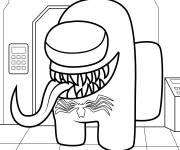 Coloriage Venom de Among Us