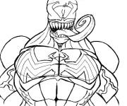 Coloriage Venom de Marvel pour enfants