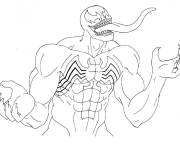 Coloriage Venom du monde Marvel