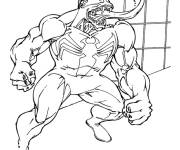 Coloriage Venom en action