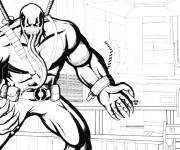 Coloriage Venom en Deadpool