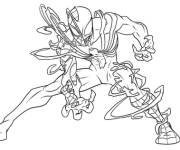 Coloriage et dessins gratuit Venom en rotation à imprimer