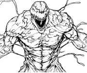 Coloriage Venom en souriant