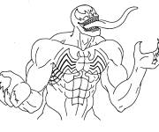Coloriage Venom heureux