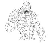 Coloriage Venom imparable &agrave; colorier