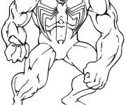Coloriage Venom muscl&eacute;